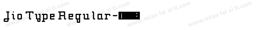 Jio Type Regular字体转换